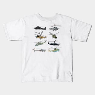 Russian Military Helicopters Kids T-Shirt